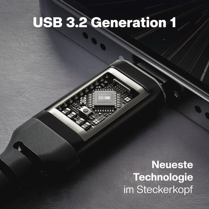 USB-C zu USB-A Kabel | 60 Watt | USB 3.2 Gen1 | Schnellladen und Datenübertragung