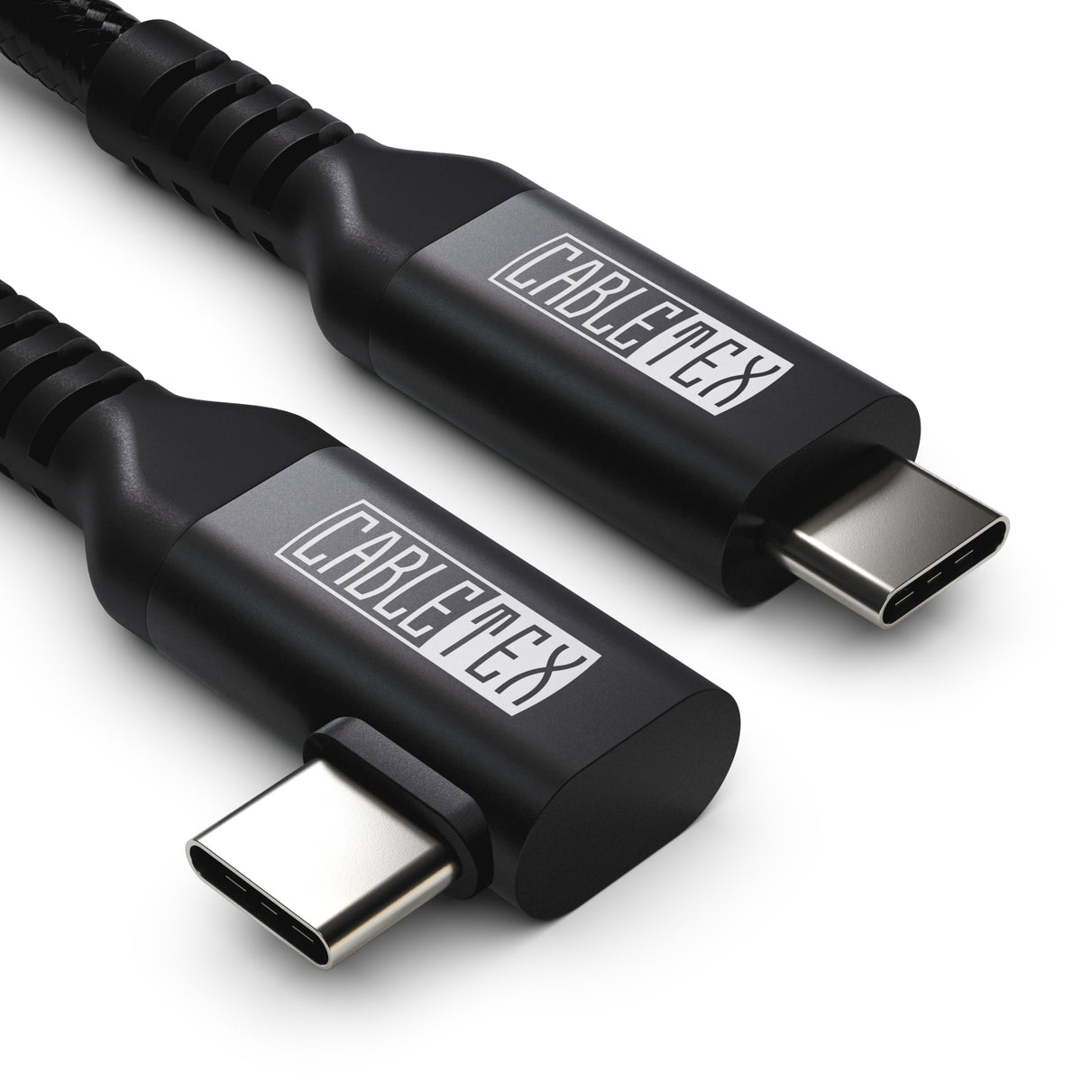USB-C Daten- und Ladekabel für Meta Oculus Quest 2 und 3 mit Premium Alumninium Steckerköpfen.