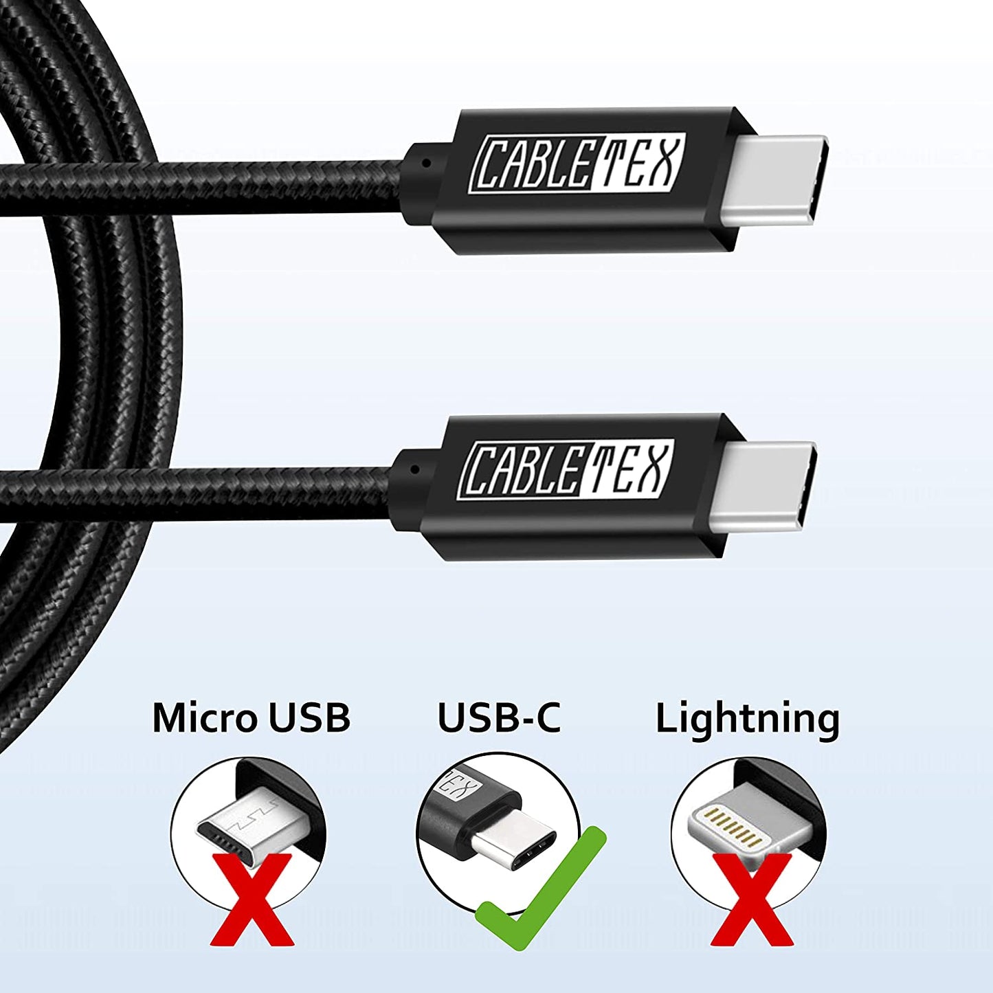 USB-C Monitorkabel | für Thunderbolt 3 Displays | USB 3.2 Gen2 | 4K@60Hz, 10GBit/s, 100W Power Delivery | Videoübertragung
