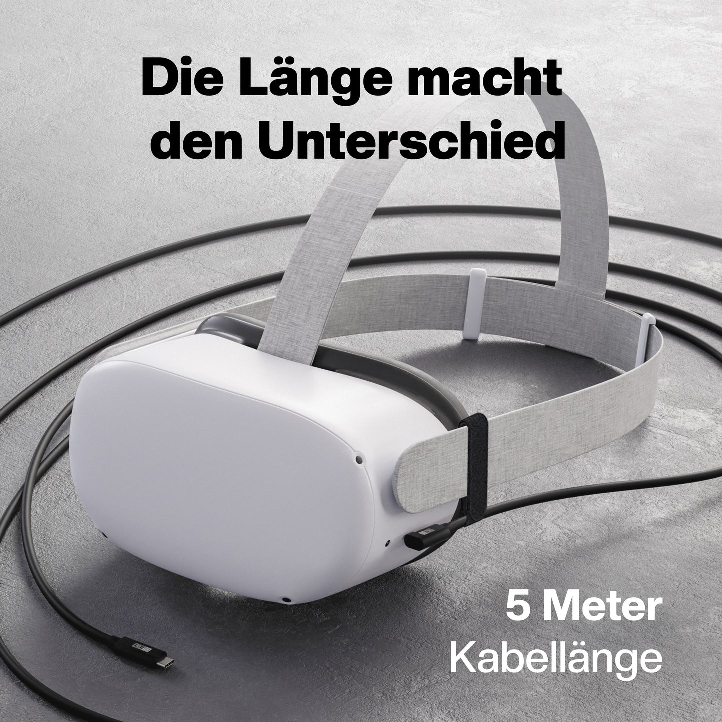 VR Link Kabel für Meta Quest 3/3S und Oculus Quest 2 | USB-C zu USB-C | USB 3.2 | 5m