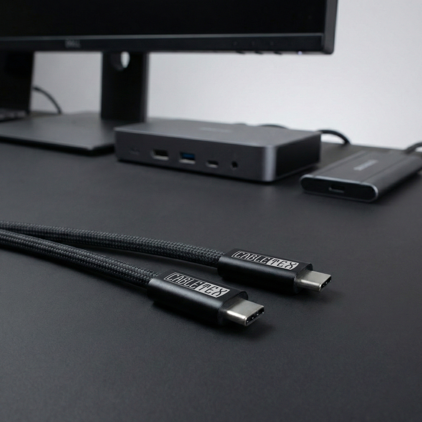 USB4 Slim Monitorkabel | 1m | Thunderbolt | PowerDelivery bis 240 Watt | 40 GBit/s | bidirektional
