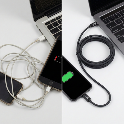 USB4 Slim Monitorkabel | 1m | Thunderbolt | PowerDelivery bis 240 Watt | 40 GBit/s | bidirektional