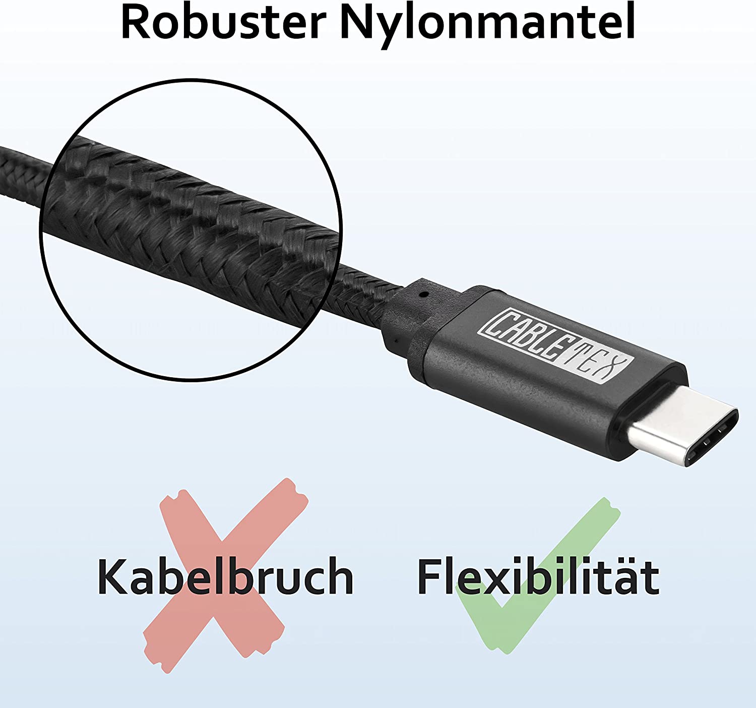 100 Watt Daten- und Ladekabel, USB-C zu USB-C